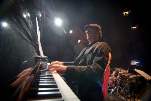 Nikola Stanosevic plays piano on stage in Vienna Austria Europe